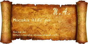 Mucska Alóma névjegykártya
